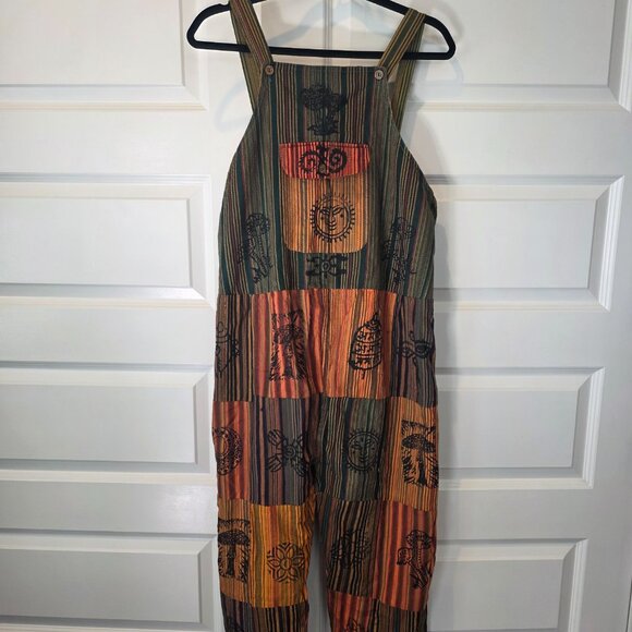 NWT: Ashley Taylor Patchwork Jumpsuit One Size - Picture 1 of 5